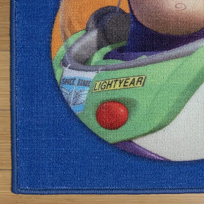 Gertmenian Disney Pixar Toy Story Indoor Area Rug - 4x6 Large, Non-Slip, Ideal for Children in Bedroom, Game Room, Classroom, Nursery or Play Area - Navy Blue, 31204