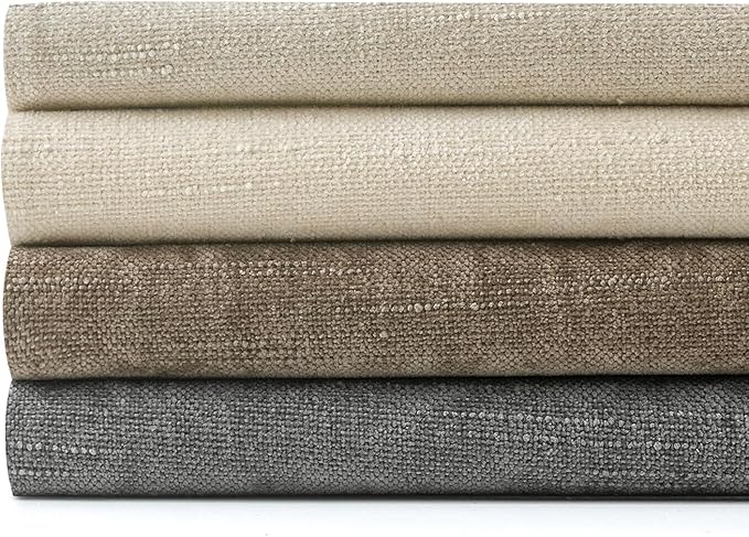 MIULEE Pack of 4 Decorative Throw Pillow Covers 18x18 Inch Neutral Chenille Textured Throw Pillows Boho Farmhouse Accent Cushion Covers for Modern Home Decor Couch Sofa Bed Living Room