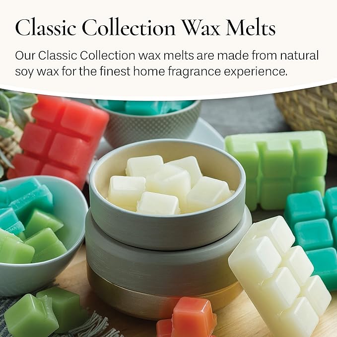 Candle Warmers Etc Classic Wax Melts 2.5oz, Balsam Fir Fragrance (4-Pack) – Each Pack has x4 2.5 oz Wax Melts and 30 Hours of Fragrance – Perfect for bedrooms, Living Rooms, and bathrooms