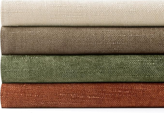 MIULEE Pack of 4 Decorative Throw Pillow Covers 18x18 Inch Brown Green Chenille Textured Throw Pillows Boho Farmhouse Rustic Accent Cushion Covers for Vintage Modern Home Decor Couch Sofa Bed