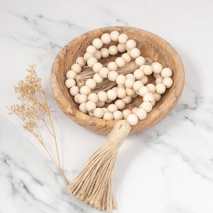Shelf & Nook Travertine Decorative Bowls for Home Decor. Key Bowl for Entryway Table in a Choice of 5 Colors (Brown, Small)