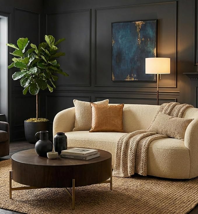Genuine Leather Pillow Cover Case for Lumbar Throw Couch Pillows - Farmhouse Decorative Modern Sofa Thick & Soft Cushion Covers (Yellow, 22" x 22")