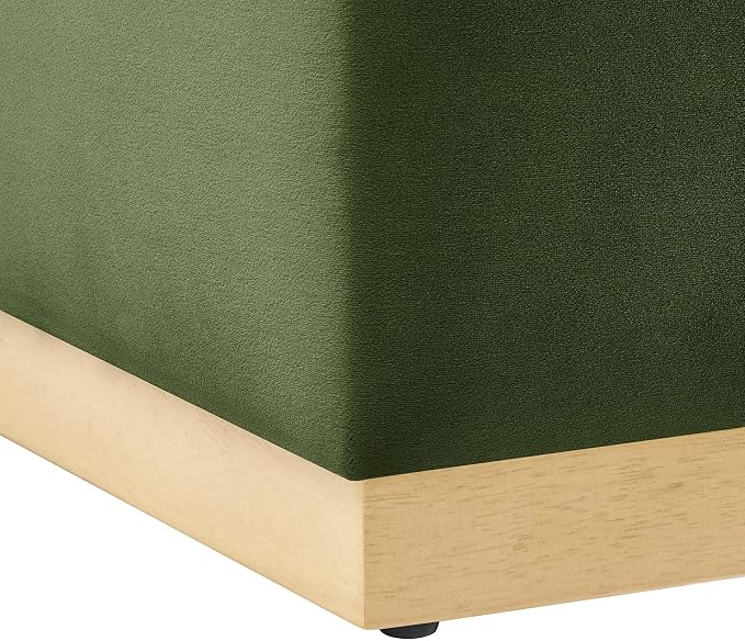 Modway 17" Square Performance Velvet Upholstered Upholstered Ottoman