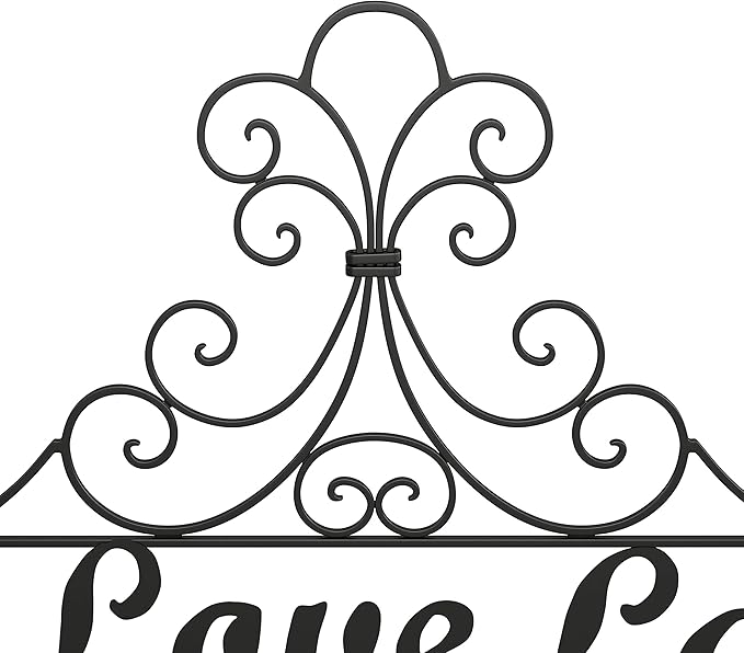 Metal Cutout-Live Laugh Love Decorative Wall Sign-3D Word Art Home Accent Décor-Modern Rustic or Vintage Farmhouse Style by Lavish Home