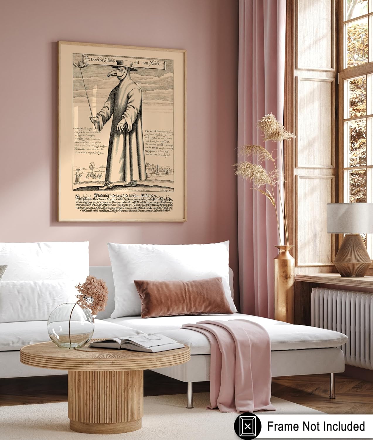 Poster Master Vintage Doctor Schnabel from Rome Poster - Retro Plague Doctor Print - Medieval Art - Gift for Men & Women - Great Wall Decor for Dorm, Living Room or Bedroom - 16x20 UNFRAMED Wall Art