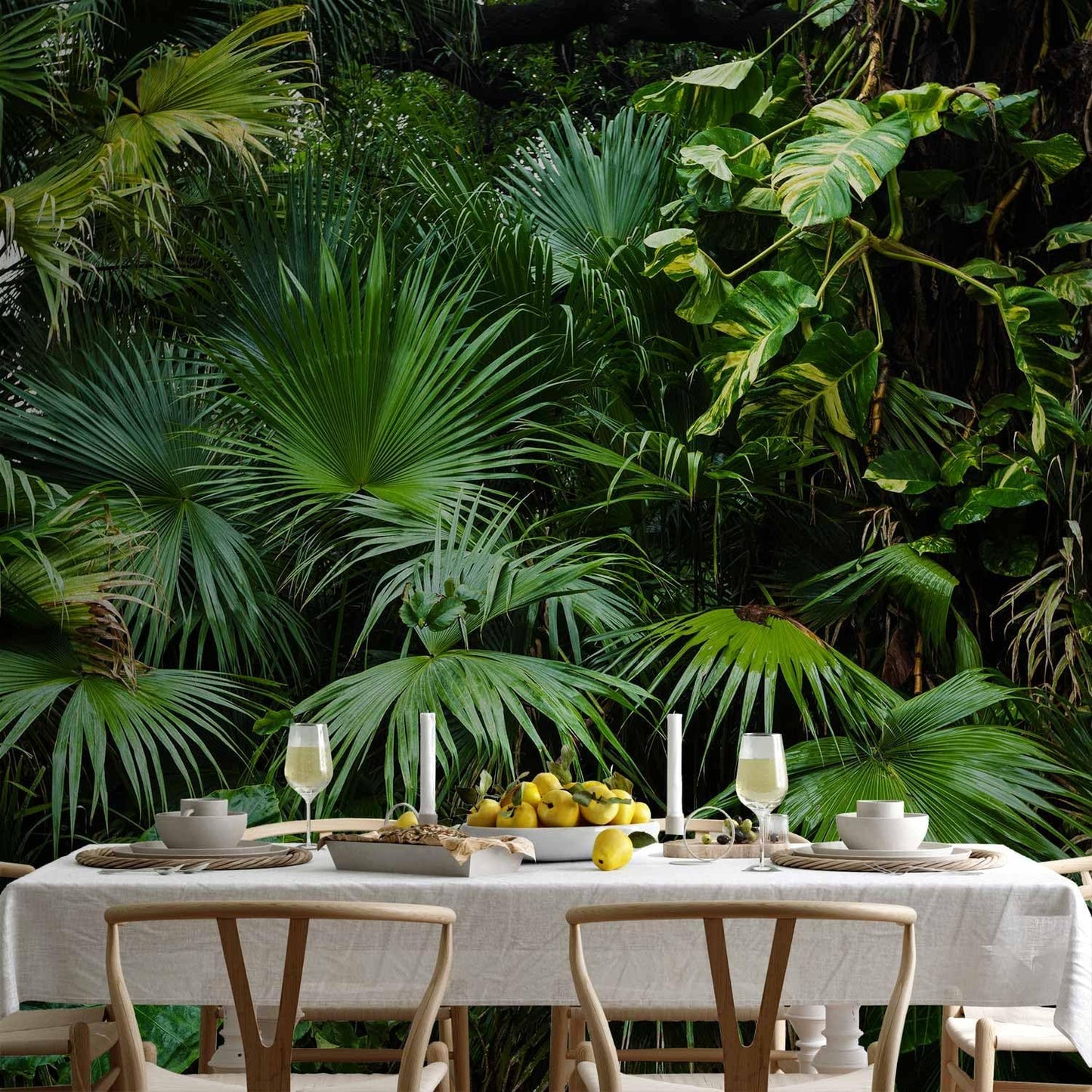 artgeist Wall Mural Tropical 98"x69" XXL Peel and Stick Self-Adhesive Wallpaper Removable Large Sticker Foil Wall Decor Print Picture Image Design