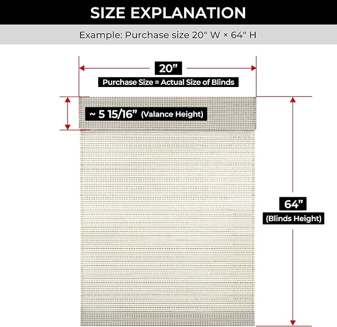 UNISHADES Cordless Bamboo Roman Shades, 28.5×64 in, Greystone | Thin Bamboo Strip Weaving Technique, Light Filtering without obstructing the view