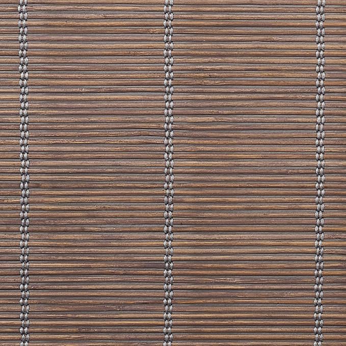 Coolaroo Wand Operated Outdoor Roller Shade – Cordless Sun Blocking Window Blind for Patio, Deck, or Sunroom – Fade Resistant, Smooth Wand Operation, Kid-Safe, Hardware Included, 4' x 6', Teak