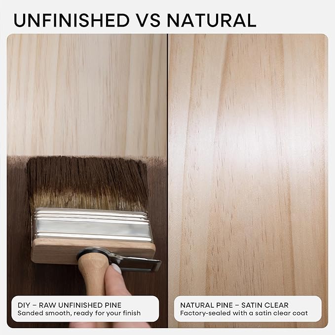 Homeforia Wood Floating Shelf 16 inch, High End Solid Natural Wood 16inch Floating Shelves for Wall Mounted, Unfinished Wooden Small Floating Shelves, Heavy Duty Bracket, 16 X 6.5 X 1.75 in, Set of 2