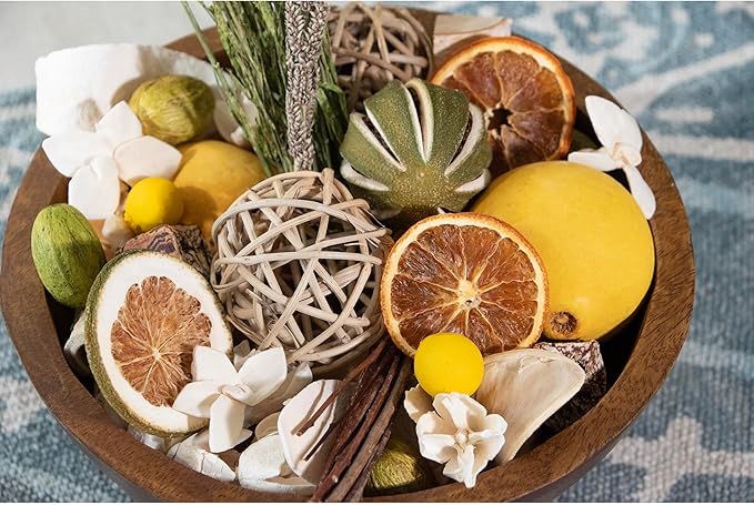 ANDALUCA Maison Box Fragrance Potpourri Decorative Vase & Bowl Filler Home Décor (Citrus Verbena)