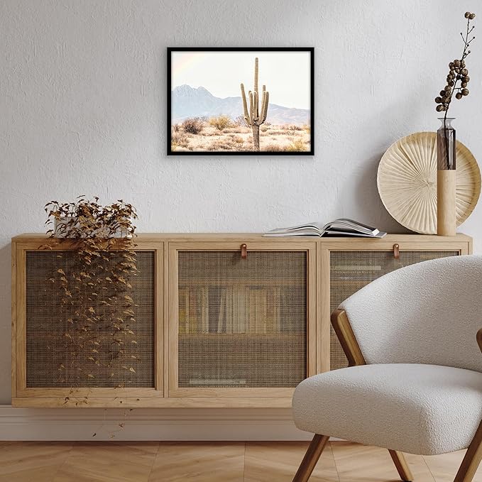Americanflat 13x18 Picture Frame with Polished Plexiglass - Streamline Collection - Thin Border Picture Frame for Wall Display - Hanging Hardware Included - Black