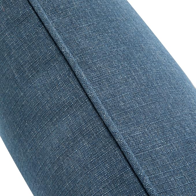 FUNHOME Waterproof Outdoor Lumbar Pillow Covers Set of 2,Home Decor for Garden Patio Furniture,Couch,Sofa 12"x20" Inch Decorative Pillows Cover Only,NO Insert(Denim Blue)