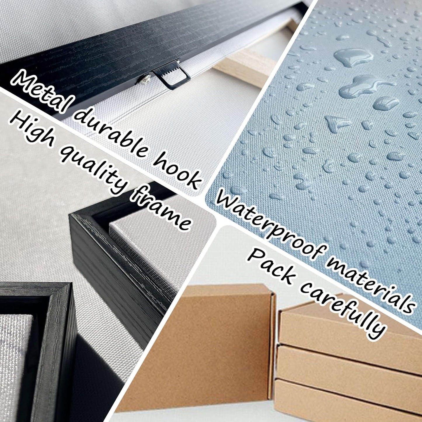 XLSJERST Large Abstract Canvas Wall Decor - 86x39 Inches Modern Living Room Wall Art Elegant Combination of Tones Black and White Gray Background Blue Gradient Picture