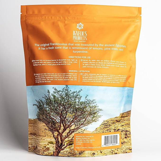 Frankincense Resin Incense by Igneous Products - 2025 Harvested High Grade Frankincense Incense (1 LB / 453.6g) of Somalia - لبان الذكر الاصلي | Church Incense | Luban | Incienso De Iglesia