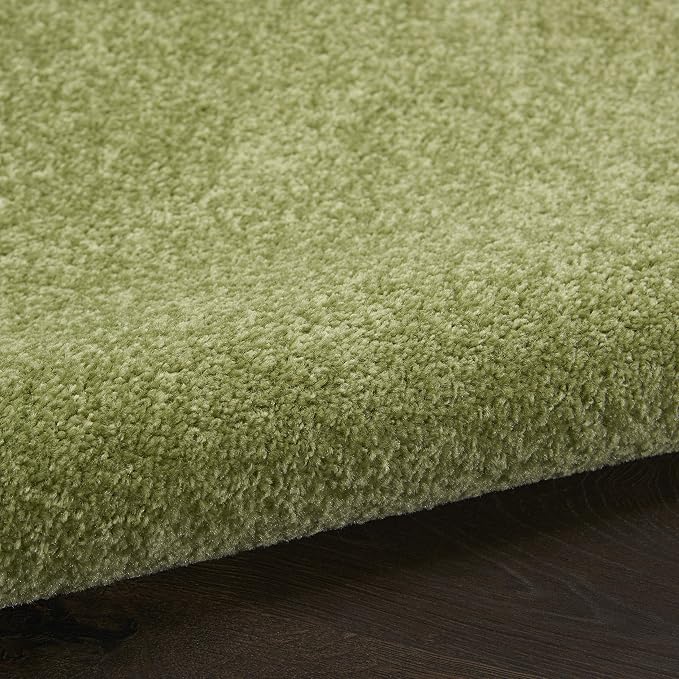 Nourison Home Nourison Essentials Green 5' x 7' Area Rug - Easy Clean, Non Shedding, Bed Room, Living Room, Dining Room, Kitchen (5' x 7')