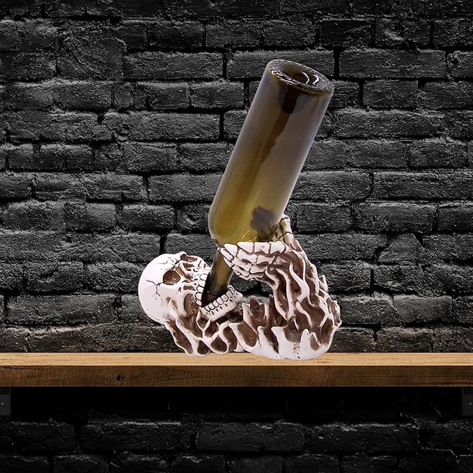 Wowser Gothic Skeleton Wine Bottle Holder - Wine Accessories & Kitchen Organizer