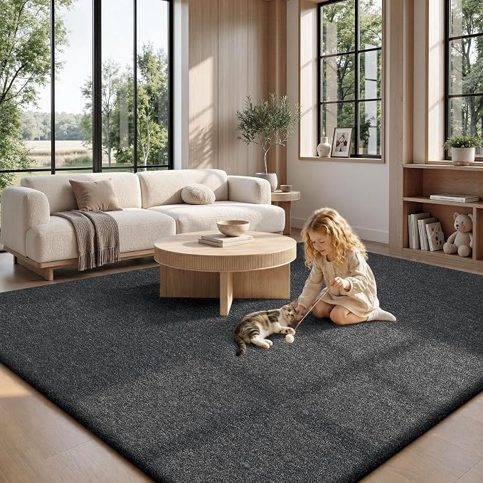 Sour Lemon 9x12 Area Rugs for Living Room, Soft Large Area Rug Fluffy Rugs for Bedroom,Machine Washable Area Rug Non Slip Carpet Rug for Living Room Playroom Kids Room Home Decor