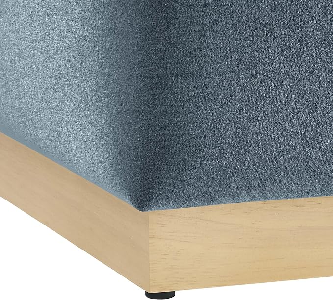 Modway 17" Square Performance Velvet Upholstered Upholstered Ottoman