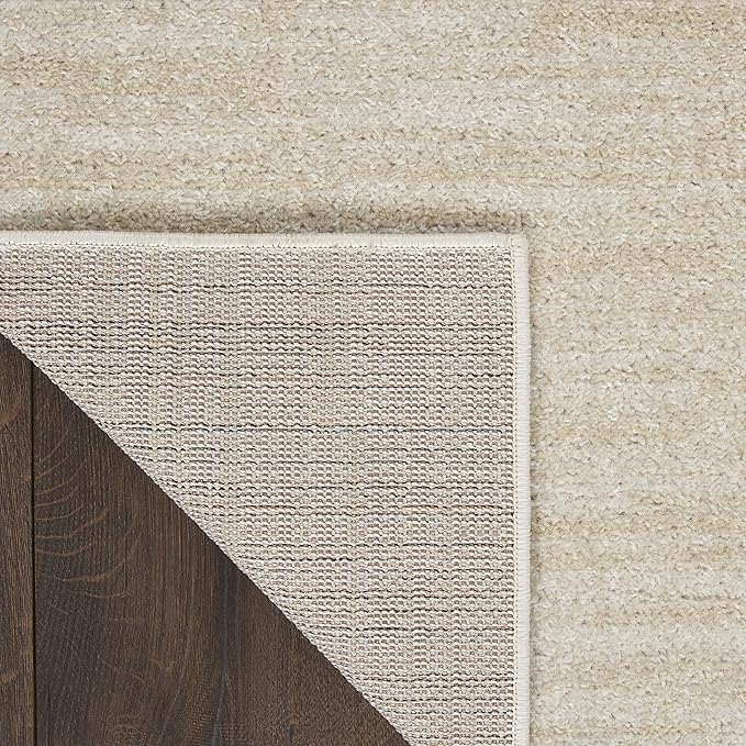 Nourison Home Nourison Essentials Ivory Beige 2'2" x 20' Area Rug - Easy Clean, Non Shedding, Bed Room, Living Room, Dining Room, Kitchen (20' Runner)