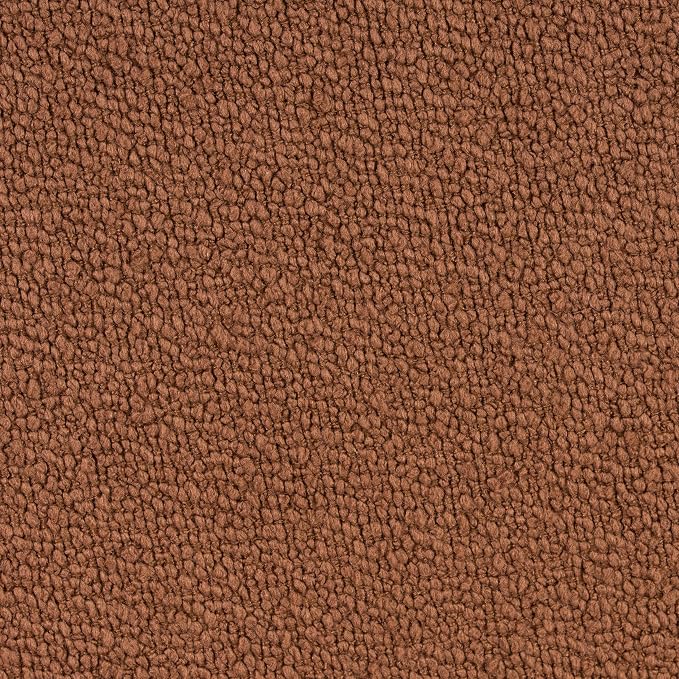 Christopher Knight Home Aria 20.08" Round Fabric Ottoman Stool, Upholstered Footrest with Foam Seat, Modern Accent Ottoman with Wood Legs, Small Footrest for Entryway Living Room, Rust