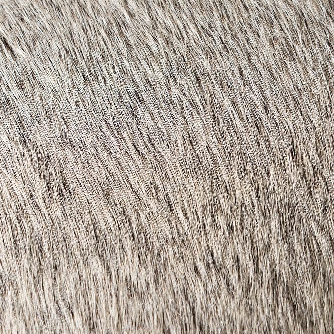 ecowhides 100% Genuine Brazilian Cowhide Pillow Cover – Grey – Double-Sided – Luxury Leather Decorative Cushion for Rustic & Western Home Décor – 15” x 15”
