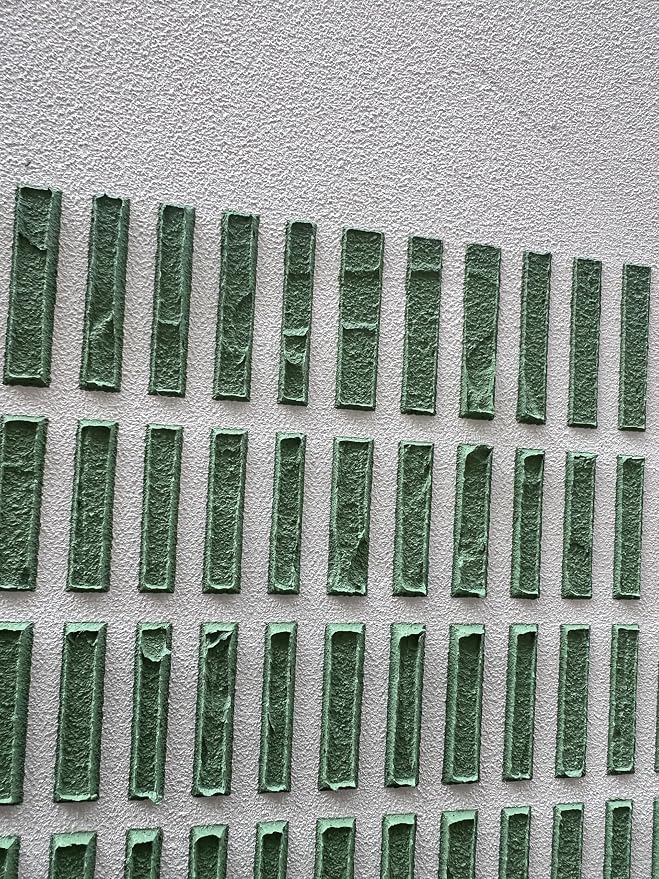 NANKAI Art Hand-Drawn 3D Green Block Texture Abstract Painting in Modern Minimalist Style, Suitable for wall Decoration in Homes, Offices or corridors 36x24 inches