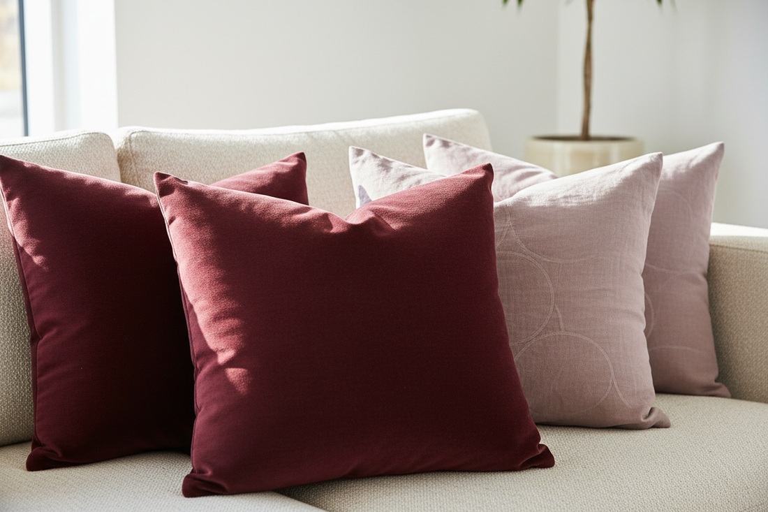 How to Layer Burgundy and Mauve Accents