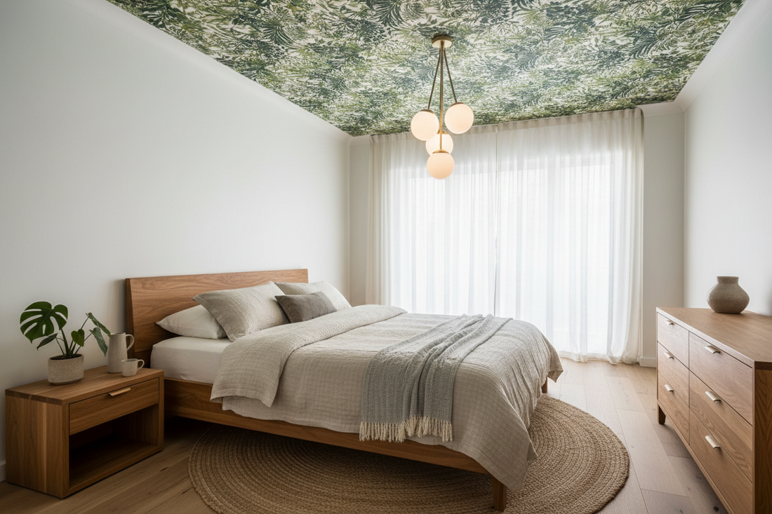 How to Use Wallpaper on Your Ceiling Safely