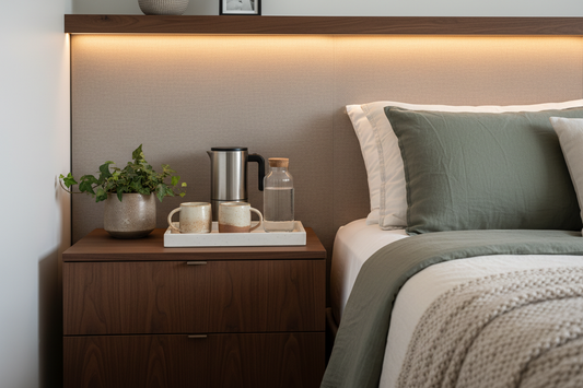 Mini Beverage Stations in Primary Bedrooms: The Luxury Upgrade Your Morning Routine Deserves