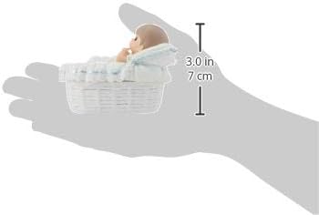Precious Moments Baptism Gift, Boy's Resin Rosary Box with Hand-Painted Details, Perfect Keepsake, 153409