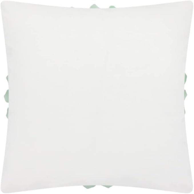 OiseauVoler 3D Sunflower Throw Pillow Cover Decorative Handmade Cushion Cover Pillowcase for Couch Living Room Home Decor 18 x 18 Inch Mint Green