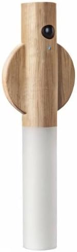 LANDGOO Wooden Motion Sensor RGB Night Lights Indoor, Magnet Body Hallway Rechargeable LED Wireless Battery Operated Wall Sconce (Ash Wood 1P)