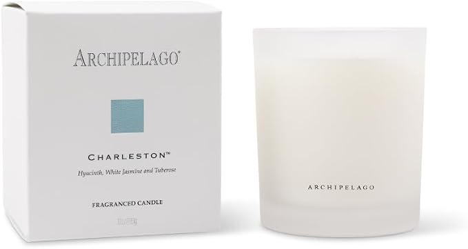 Archipelago Botanicals Scented Candle for the Home, Hand-Poured Premium Wax Blend, Lead-Free Cotton Wicks, Glass Candle Jar with Gift Box, Charleston, Burns Approx. 60 Hours, 10 Oz.