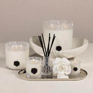 Zodax Apothecary Guild Scented Opal Glass Jar Candle- 50 oz/3-Wick - Gardenia