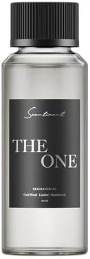 Scentiment The One Fragrance Oil 120ml – Smoky Leather & Sandalwood – Warm, Spiced Luxury Hotel Scent – Cardamom, Lemon & Cinnamon Diffuser Oil