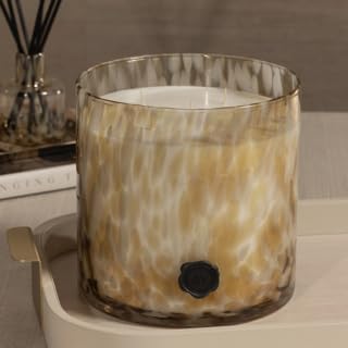 Zodax Apothecary Guild Scented Opal Glass Jar Candle- 128 oz/5-Wick - Javanese Vetiver