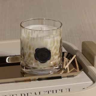 Zodax Apothecary Guild Scented Opal Glass Jar Candle in Gift Box- 4 oz - Javanese Vetiver