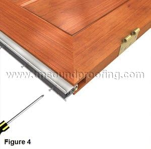 Automatic Door Seal - Exterior Door Seal Bottom Strip Sweep - Professional soundproofing Door Solution and Draft Stopper- Narrow Profile - 36" Inches Cutable to Up to 30" Inches.