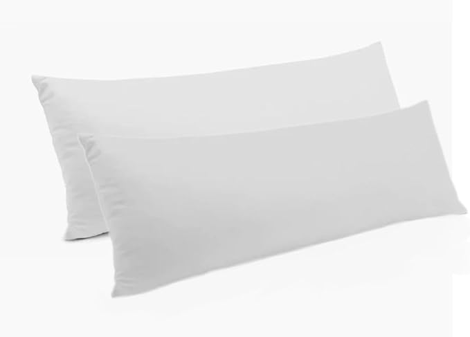 MoonRest® Synthetic Down Alternative 16x36 Lumbar Pillow Insert Form, for Decorative Throw Pillow, Sofa, Cushions, Body and Bed - Pack of 2- Size 16“X 36”