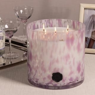 Zodax Apothecary Guild Scented Opal Glass Jar Candle- 128 oz/5-Wick - Elderflower Gin