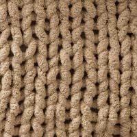 Chunky Knit Blanket Throw - 50"x60" 3.7 lbs. - Soft Chenille Yarn Knitted Blanket - Machine Washable Crochet Blanket - Handmade Cable Knit Throw Blanket for Couch, Bed (Oat White) | Handmade chunky knit throw blanket in oat white â€“ soft chenille yarn...