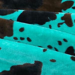 Fleece Throw Blanket for Bed, Teal Blue Soft Fuzzy Blankets for Adults Kids, Turquoise Graduation Decorations for Bedroom Living Room Home, Birthday Gifts for Girls Boys Her Him, 50x60 Inches