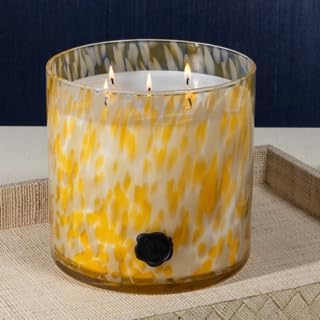 Zodax Apothecary Guild Scented Opal Glass Jar Candle- 128 oz/5-Wick - Portofino
