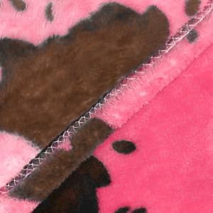 Twin Size Blanket for Bed Couch, Ultra Soft Cozy Plush Hot Pink Twin Fleece Blanket for Women Colleage, Camping, Travel Essentials, Cute Pink Home Roome Graduations Decor 60x80 inches