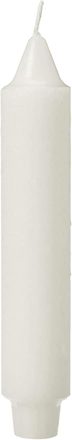 Root Candles 4-Count Unscented Dinner Candles Dripless Beeswax Enhanced Timberline™ Collenette Boxed Candle Set, 7-Inch, White