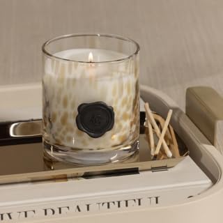 Zodax Apothecary Guild Scented Opal Glass Jar Candle in Gift Box- 4 oz - Javanese Vetiver