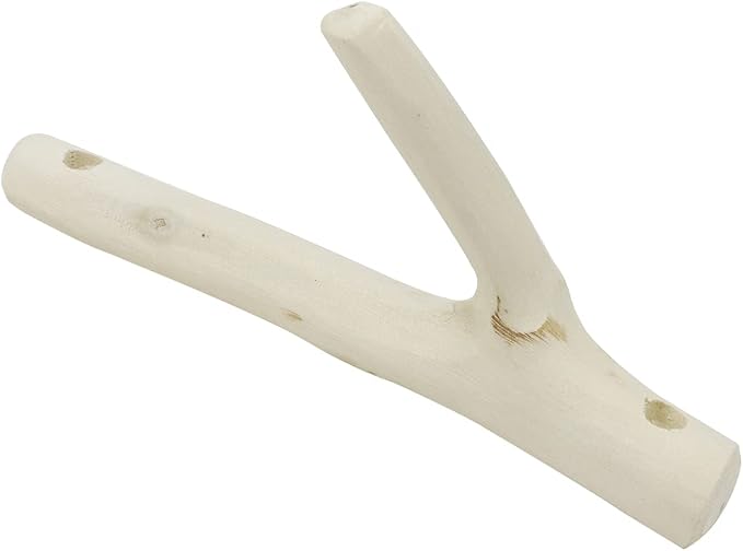 2Pcs Real Wood Tree Branch Wall Hook,Thickness 1cm-2cm with Screw | Farmhouse Rustic Decorative Wooden, Without Bark Trunk