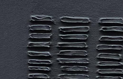 NANKAI Art Hand-Painted Thick-Textured Black Minimalist Wall Art, 30x60 inches Contemporary Art Canvas Oil Painting, Large-Scale Home Office Corridor Wall Art
