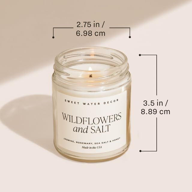 Sweet Water Decor I Can't Say I Do Without You Candle, Engagement Gift for Bride-to-Be Bridal Shower, 9oz Soy Candle with Gold Lid, Non-Toxic, Sea Salt Citrus Musk Amber Scent, Future Mrs. Decorations