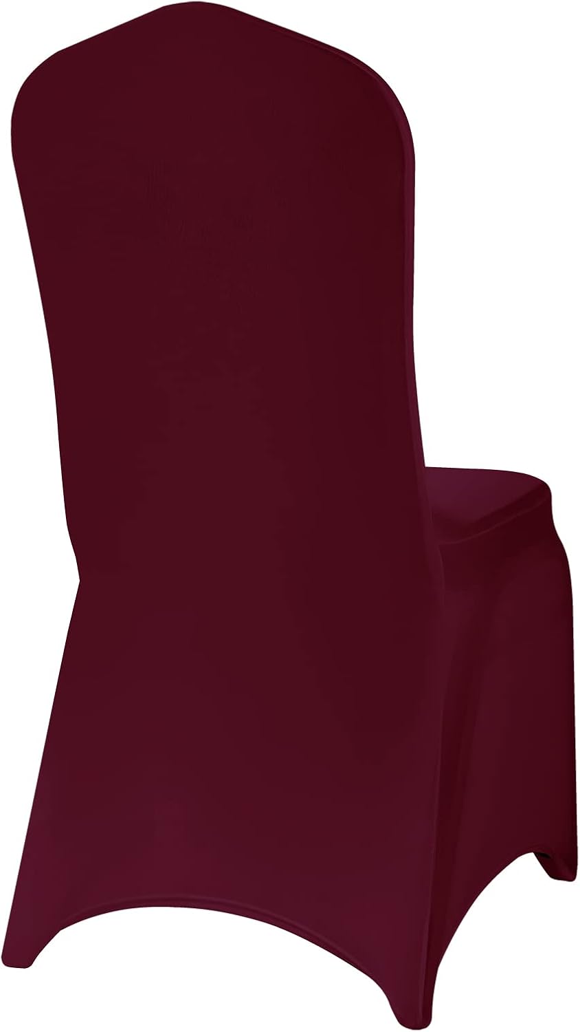 Spandex Chair Covers, 25PCS, Washable Protector for Living Room, Party, Banquet, Wedding, Hotel (Burgundy)